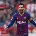 Kahel korral kaotusseisu jäänud Barcelona sai Messi karjääri 50. kübaratriki abil väärtusliku võidu
