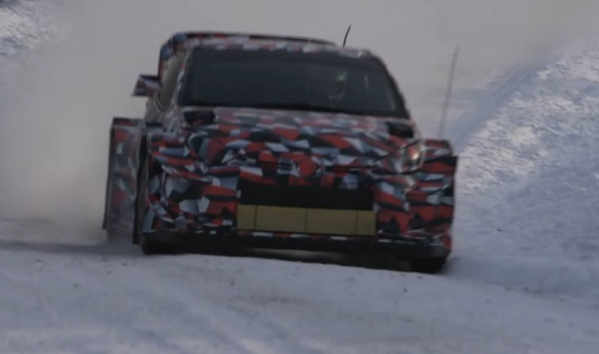 Toyota Yaris WRC 2021. aasta mudeli test.