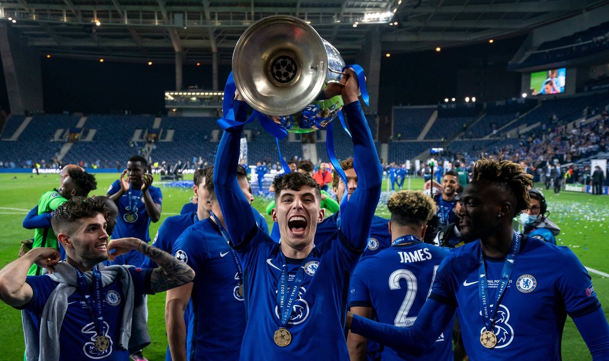 Londoni Chelsea on teist korda Euroopa parim jalgpalliklubi. Võiduvärava lõi 21-aastane Kai Havertz (karikaga).