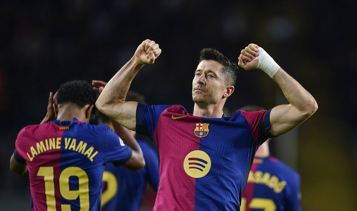 FC Barcelona väravatemasin Robert Lewandowski.