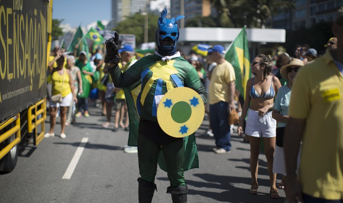 Protesteerija Rio de Janeiro eelolümpial