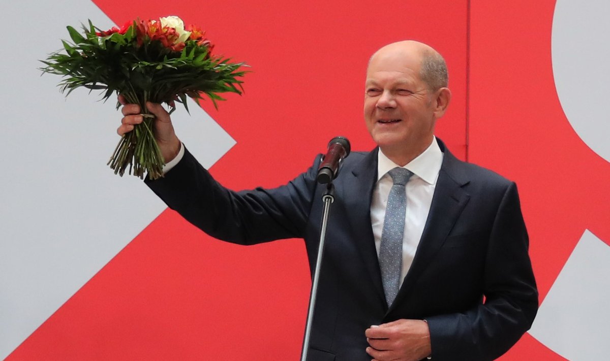 Kui kõnelused roheliste ja vabade demokraatidega õnnestuvad, saab Saksamaa kantsleriks Olaf Scholz.