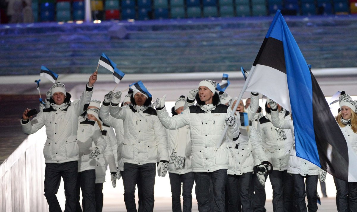 Eesti koondis Sotši olümpia avamisel