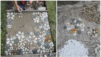 “Мой дом летом” | Творческий подход и 100 кг камней: садовая дорожка своими руками