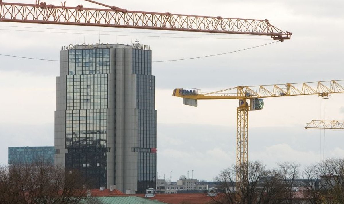 Kinnisvarabuumi ajal polnud kraanad linnapildis nii haruldased kui praegu.