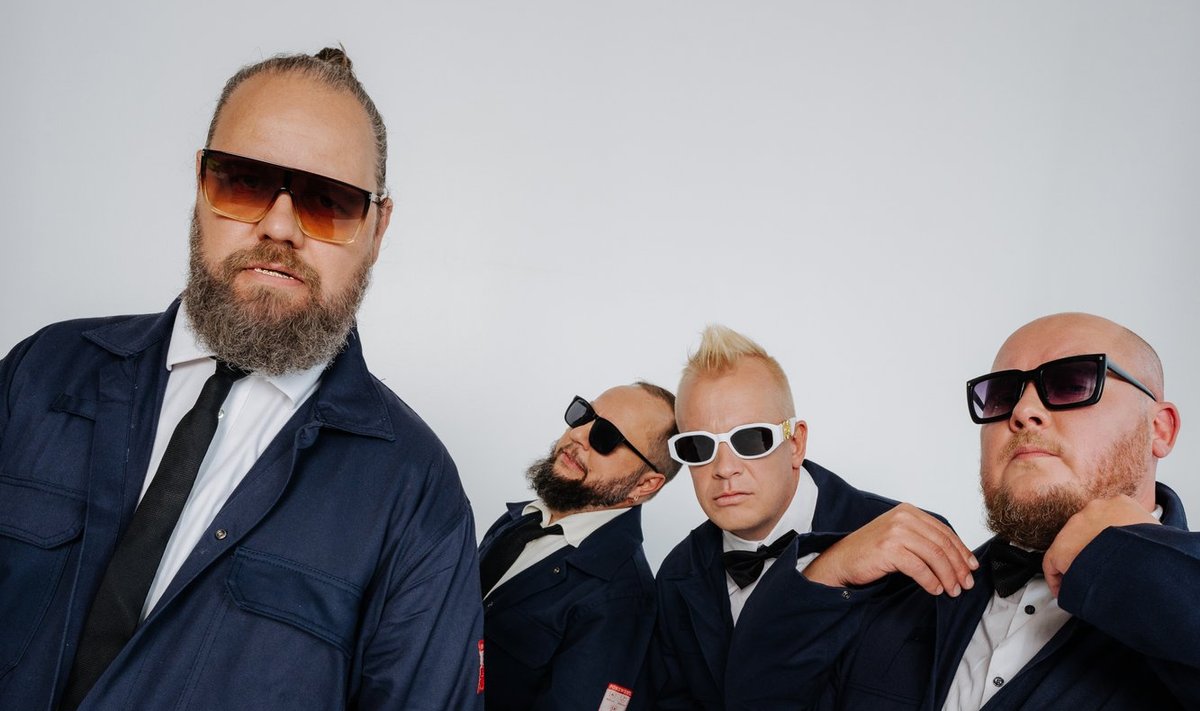 A-RÜHM 2022 Vasakult räpparid Genka, Kozy, Cool D ja DJ Critikal.
