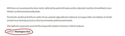 Peale kõige nimetab Uued Uudised artiklis Washington Timesi Washington Postiks. See on väär. USA pealinna tuntuima väljaandega siiski tegemist ei ole.