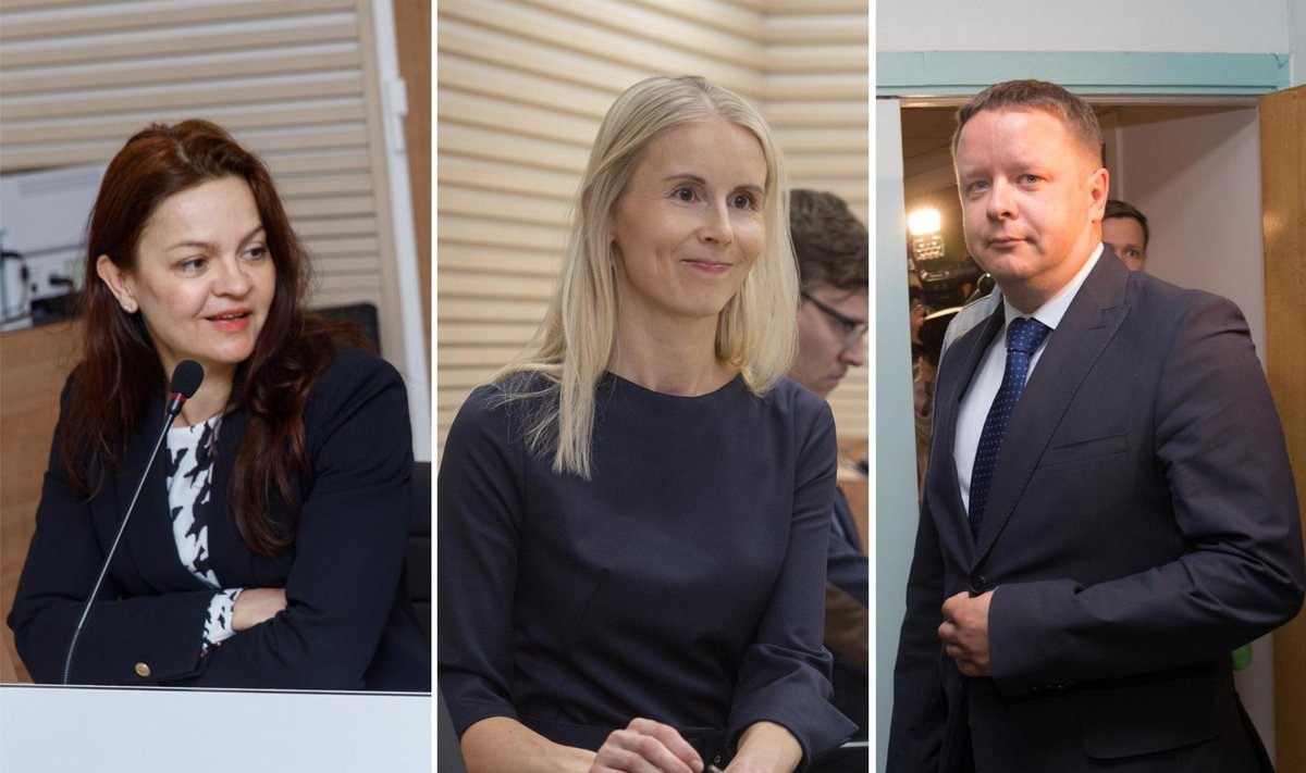 ADVOKAAT, PROKURÖR JA KOHTUNIK: Stella Veber, Mari Vunk ja Martin Tuulik.