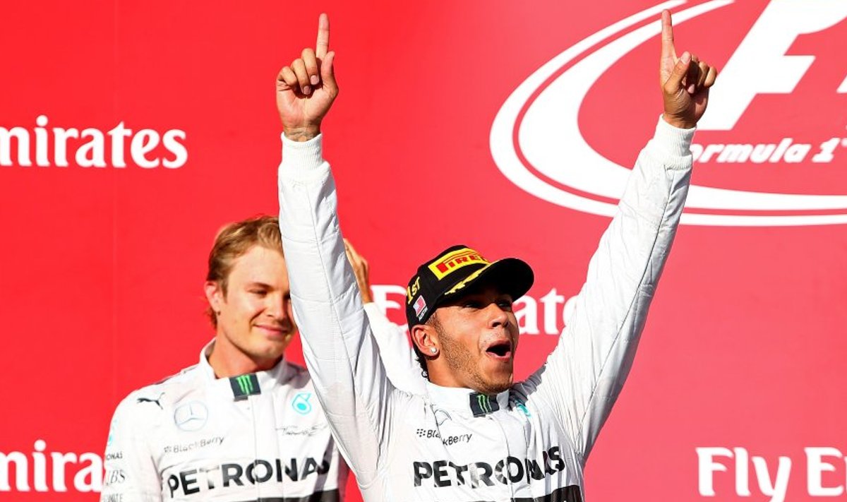 Lewis Hamilton ja Nico Rosberg Austini etapil