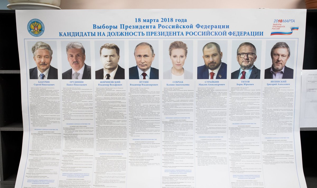 Vene presidendi valimised Narvas.