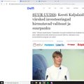 Ettevaatust! Internetis tegutseb liba-Delfi, mis üritab inimesi Kersti Kaljulaidi identiteeti varastades tüssata
