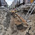 ФОТО | Обнаруженные на улице Роозикрантси археологические находки повлияют на график ремонтных работ