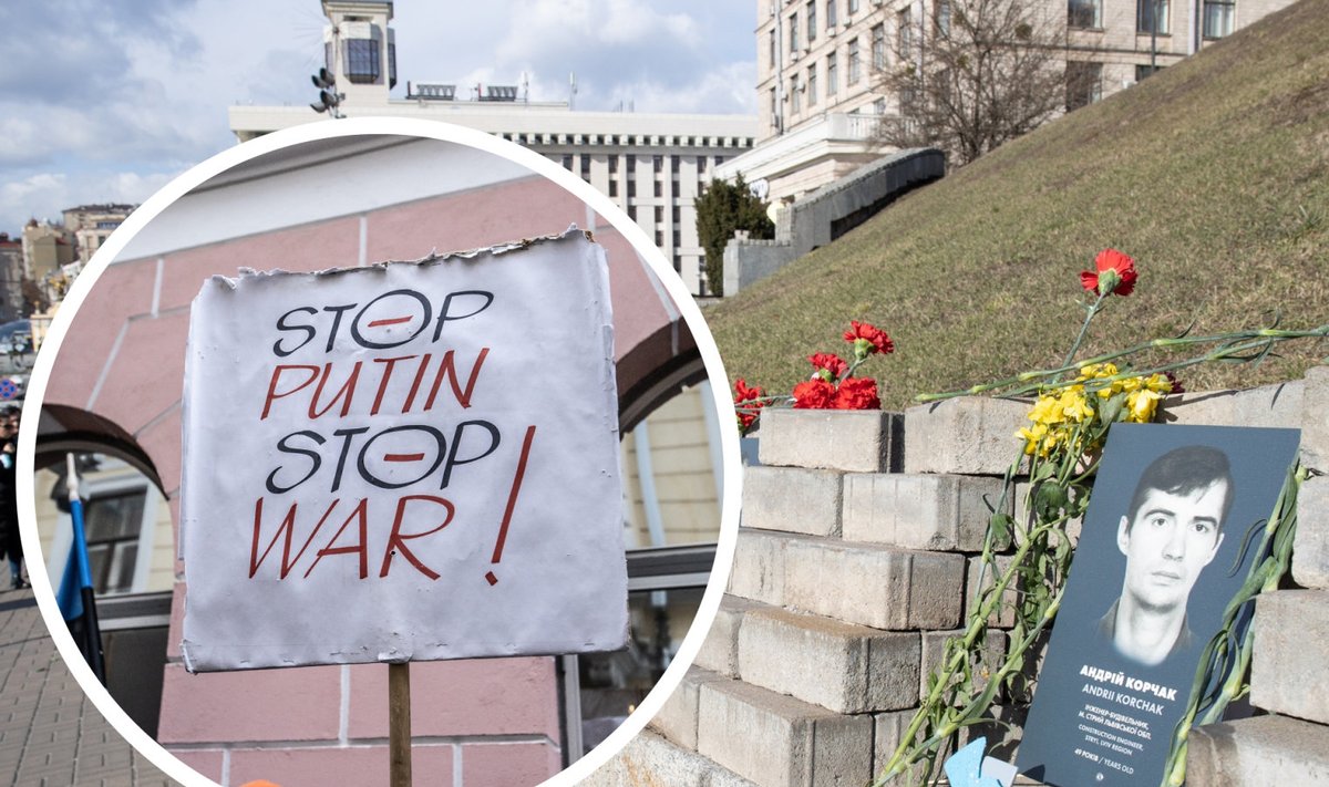 Taamal Maidani sündmuste ohvrite mälestamine Kiievi Iseseisvuse väljakul 