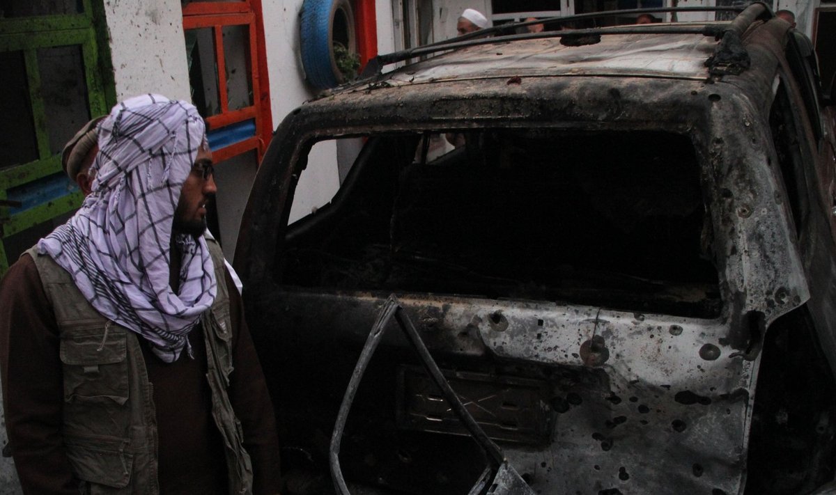 USA droonilöögiga hävitatud auto Kabulis