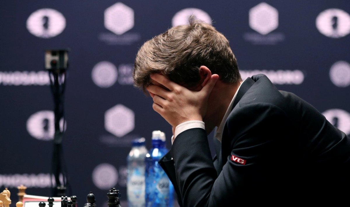 Suurmeister Magnus Carlsen läinud aastal New Yorgis maleolümpial.