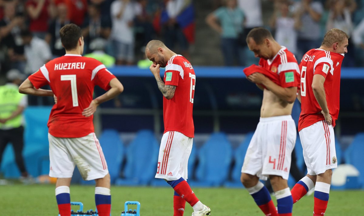 Pettunud Venemaa jalgpallurid