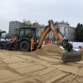 В столице Литвы появится пляж — на площади в центре города
