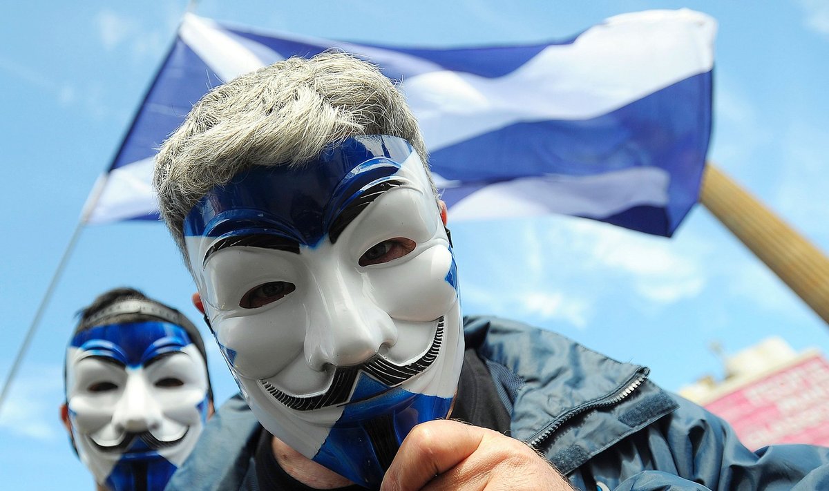 Tänavu on Šotimaa iseseisvuse toetuseks korraldatud mitu suurt meeleavaldust. Pildil juulikuine miiting Glasgow’s