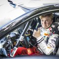 Noorim FIA autoralli meistrivõistluste etapivõitja Oliver Solberg stardib Rally Estonial