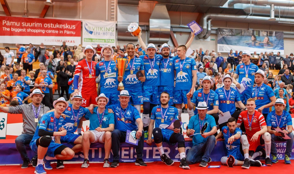 Eesti meister 2019 - Pärnu võrkpallimeeskond. Viimati võitis Pärnu aastal 2015.
