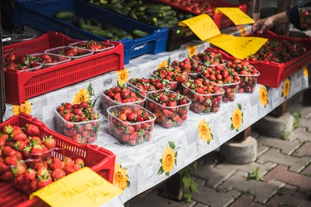 Eesti maasikad Tartu avaturul 12. juunil.