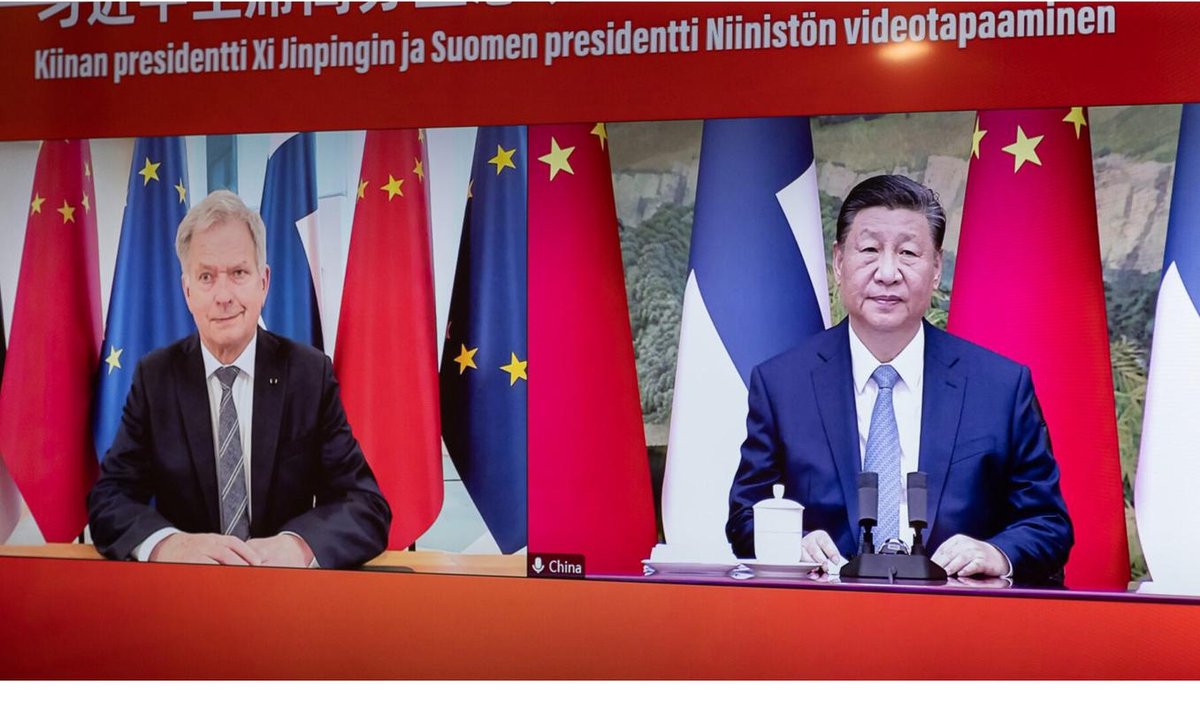 Sauli Niinistö ja Xi Jinping