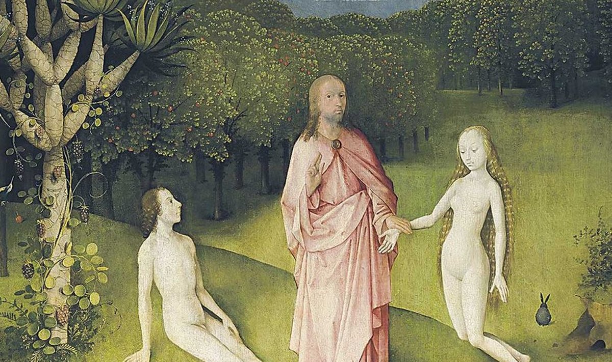 Traditsioonilise armastuse mudelis oli monogaamia põimitud monoteismi ideedega. Eedeni aed, motiiv Hieronymus Boschi triptühhoni „Lõbude aed” vasakpaneelilt.