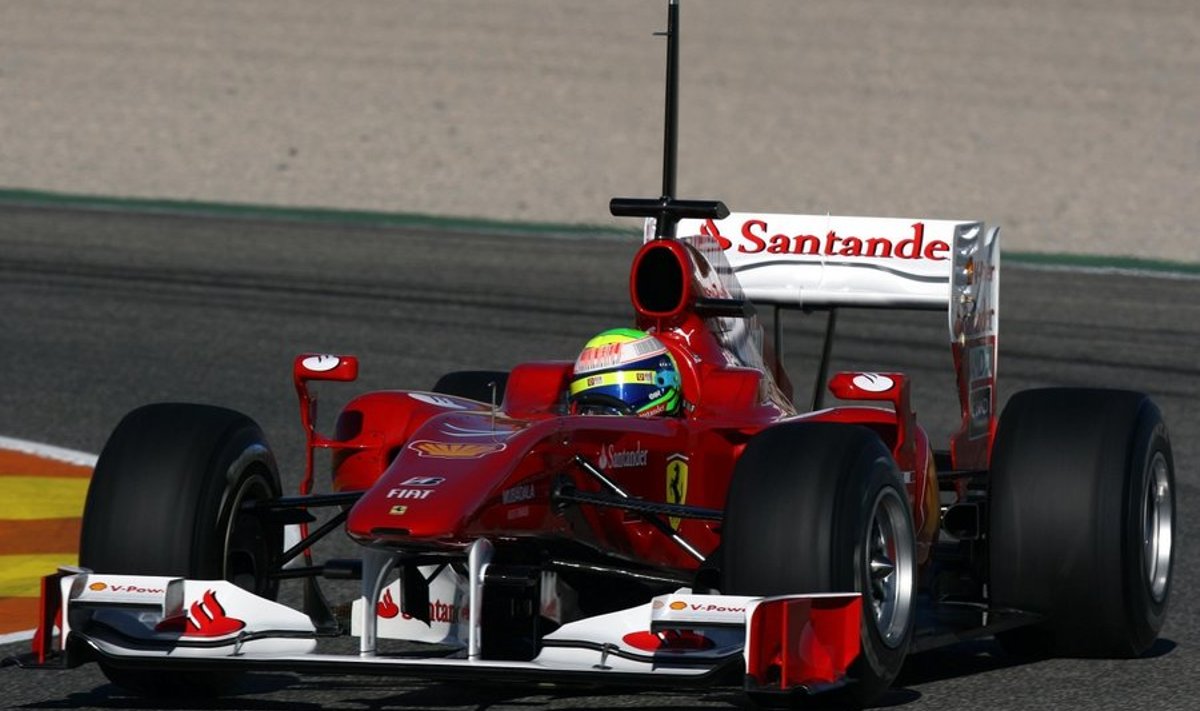 Ferrari's Felipe Massa during the Formula One Testing Session at the Circuit de la Comunitat Valenciana Ricardo Tormo, Valencia, Spain.