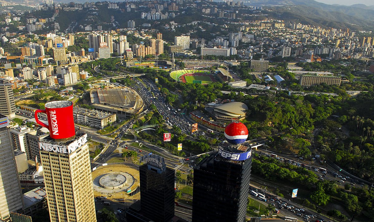 Õhu Venezuela pealinnas Caracas. (Foto: Wikimedia Commons / Paulino Moran)