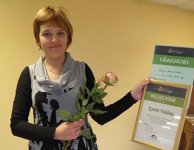 Kolleegipreemia pälvinud õpetaja Katrin Valdma