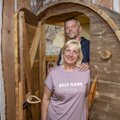 Pere ehitas vanasse lauta erilise sauna, mille sissepääs on läbi tünnikujulise riiuli