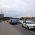 ФОТО: Столкновение автомобилей у центра Järve вызвало в утренний час пик пробку