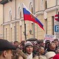 Передача "Балтия:Неделя" о новой школьной реформе в Латвии. Российский флаги дискредитировали протест?
