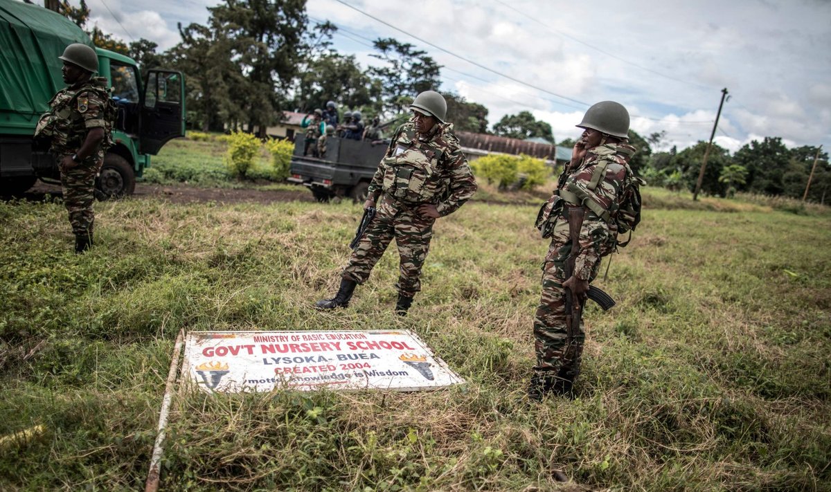 Kameruni sõdurid saadeti mullu separatiste maha suruma. Kokkupõrkeid valitsusvägede ja separatistide vahel leiab endiselt aset.