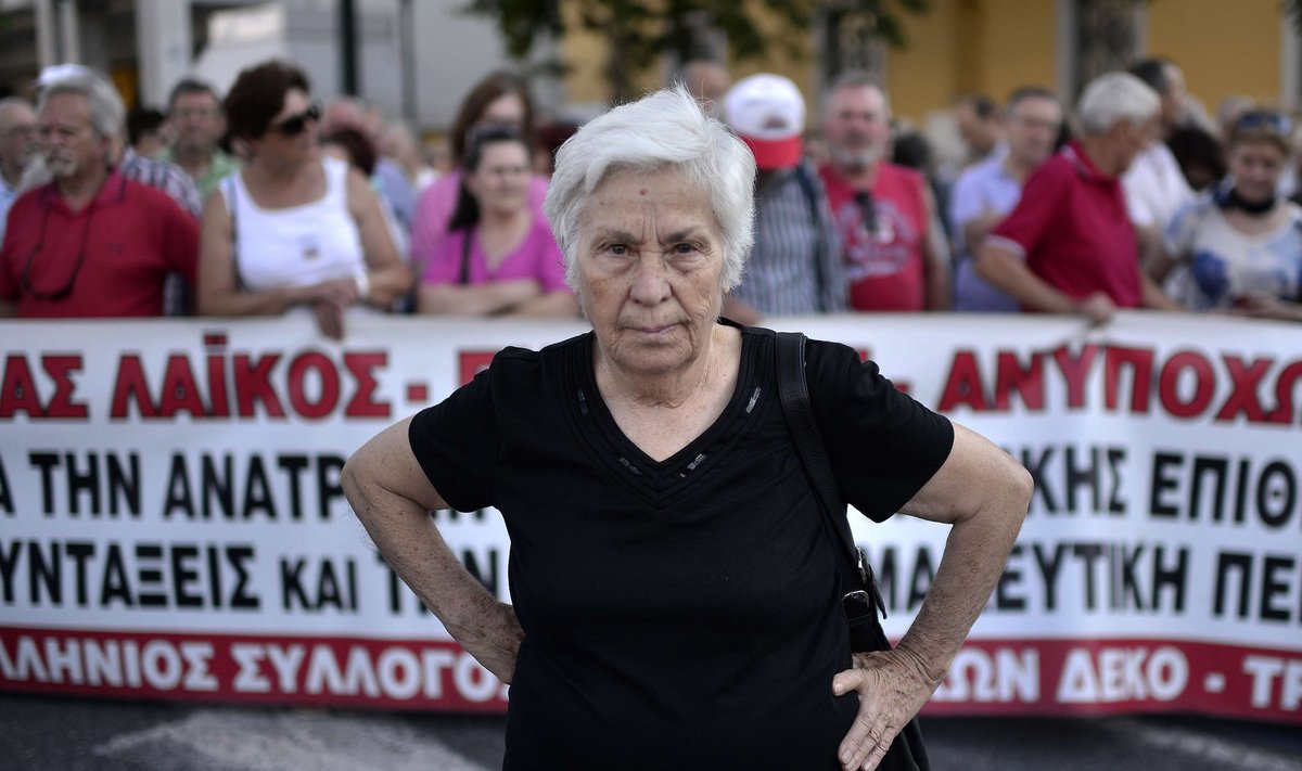 Kärbete vastane meeleavaldus Ateenas 23. juunil.