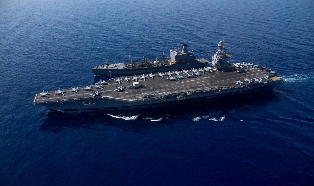 Maailma suurim lennukikandja USS Gerald R. Ford.