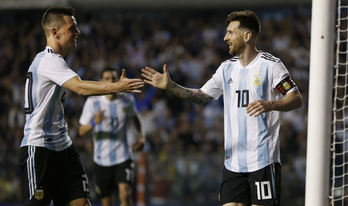 Giovanni Lo Celso ja Lionel Messi