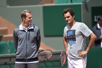 Stefan Edberg ja Roger Federer 22 aastat hiljem.