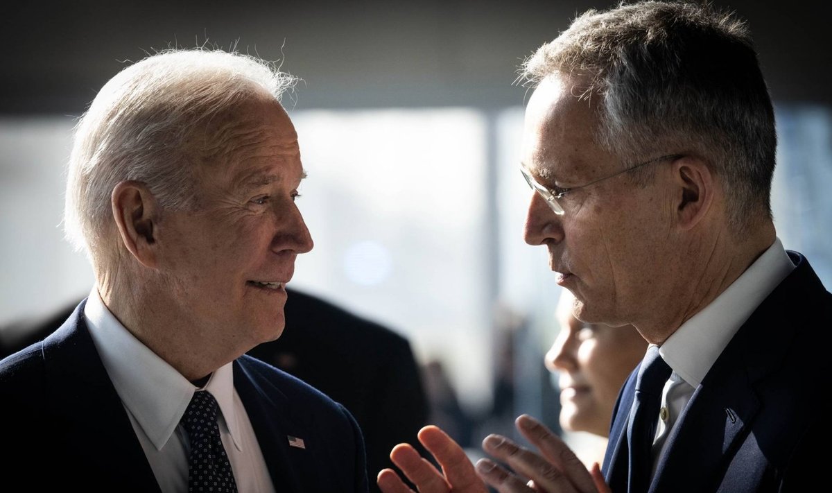 USA president Joe Biden (vasakul) Jens Stoltenbergiga. 