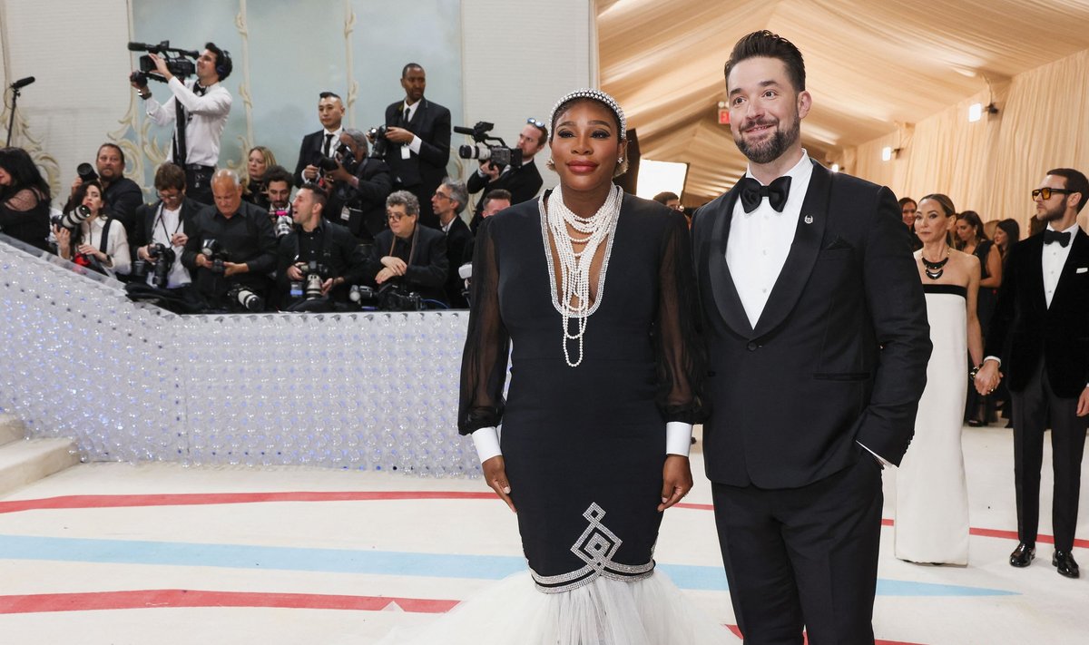 Serena Williams koos abikaasa Alexis Ohanianiga Met Galal.