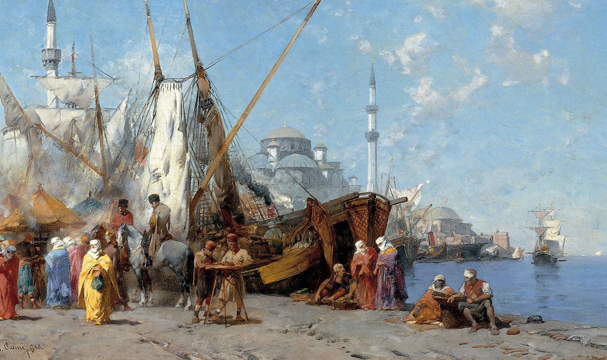„Konstantinoopoli turg”. Alberto Pasini maal, 1868