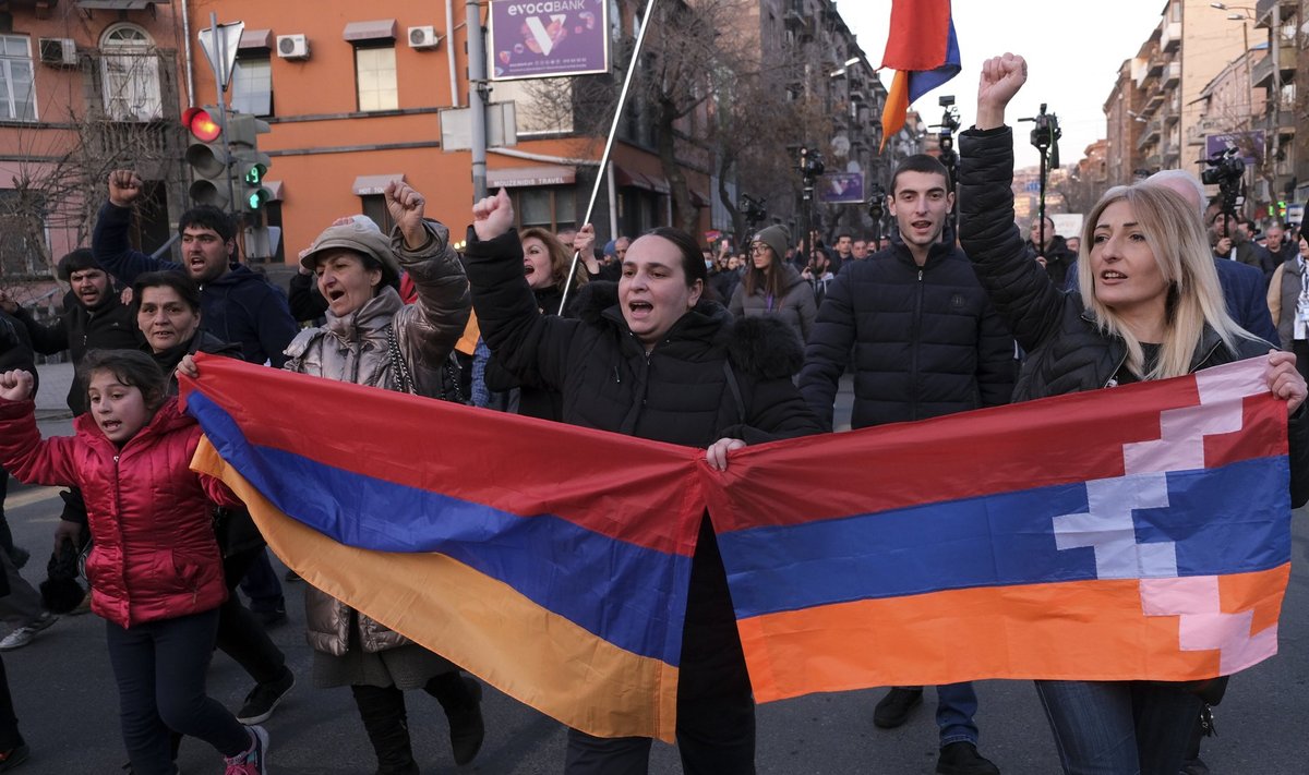 Armeenia peaministri Nikol Pašinjani vastased meeleavaldajad möödunud laupäeval pealinnas Jerevanis