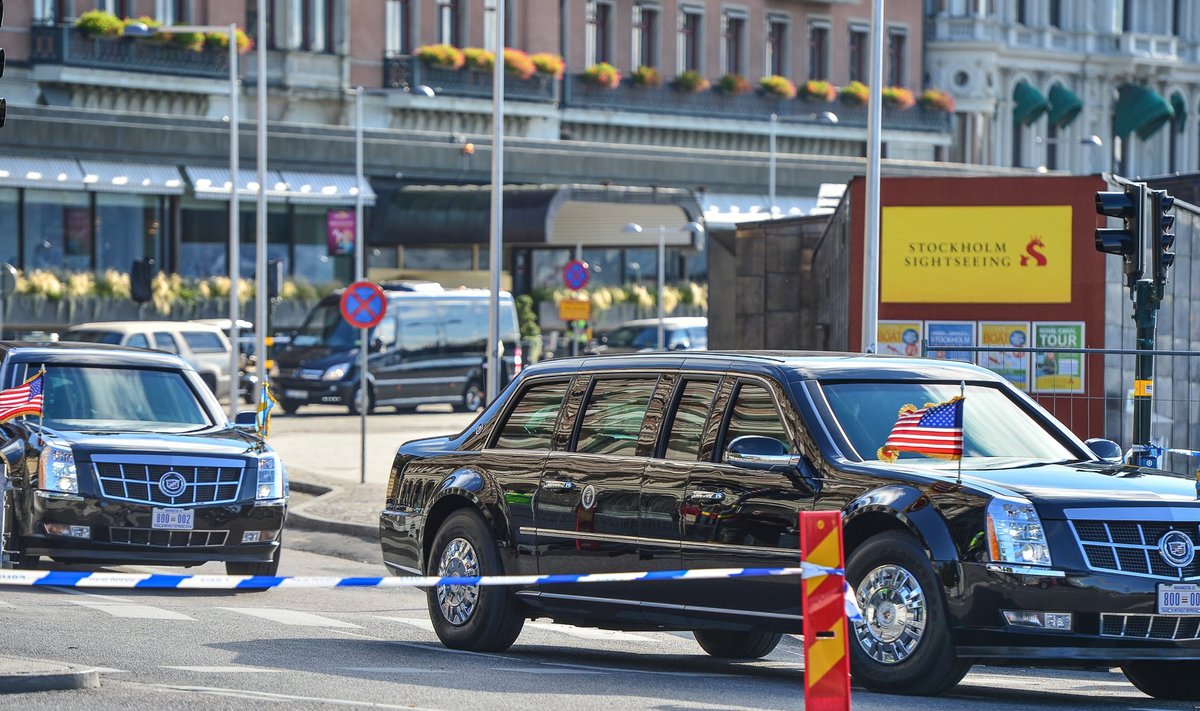 Kaks identset autot sama numbriga! Rootsis sõitis Obama üliturvatud autos The Beast. „See on tegelikult klassikaline näide sellest, kuidas vajadusel tehakse kõik, et kaitsealusele isikule ei oleks võimalik viga teha,” kirjeldas Kohv.