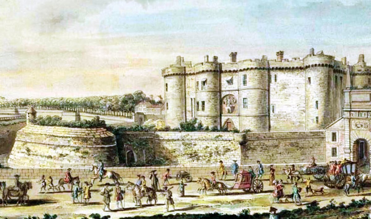 Bastille'i kindlus aastal 1715. Kunstnik: Rigaud
