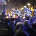 ФОТО и ВИДЕО | Eesti eest! В Старом Таллинне состоялось факельное шествие EKRE