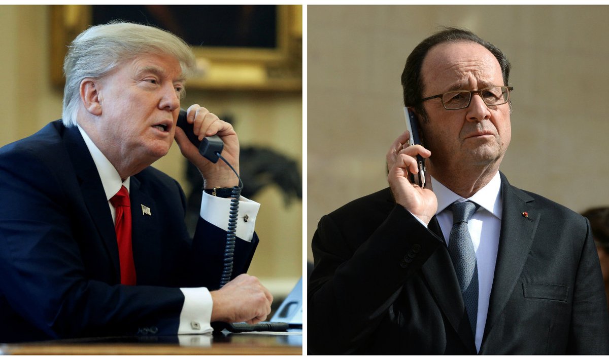 Donald Trump ja François Hollande