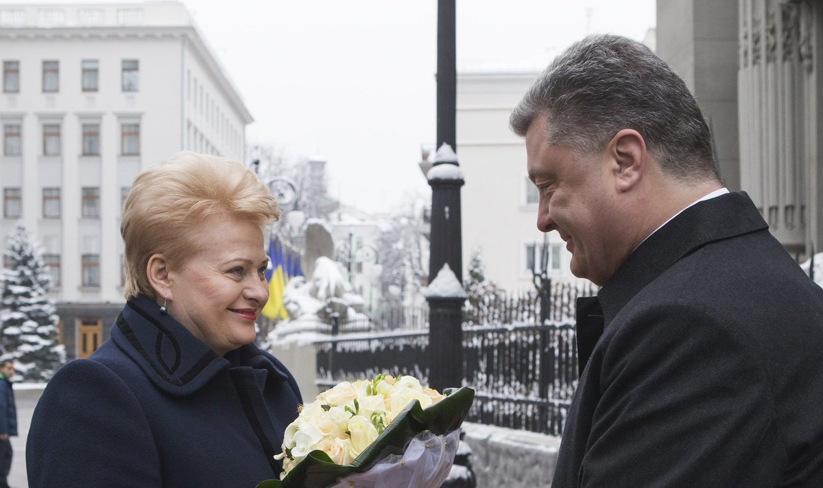 Grybauskaite ja Porošenko