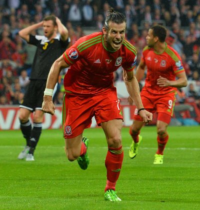 Gareth Bale on just Belgia võrku sahistanud