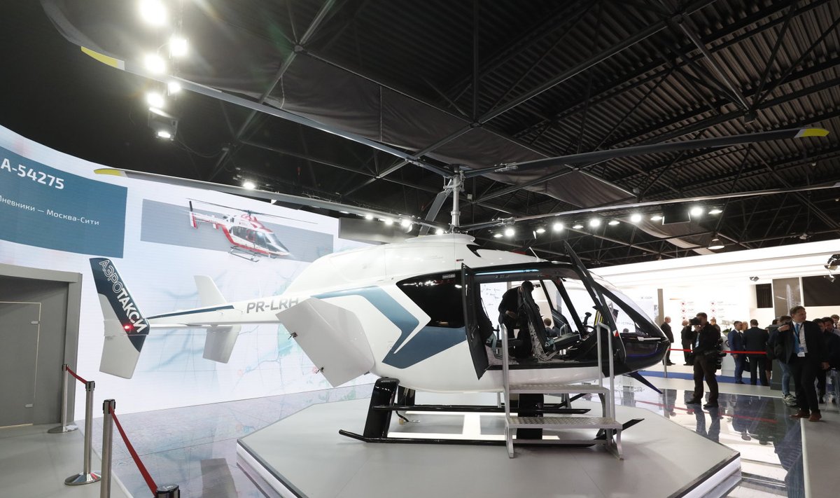 Venemaal välja töötatav helikopter VRT500, millega Yandex kavatseb hakata korraladama sõidujagamisteenust Moskvas.