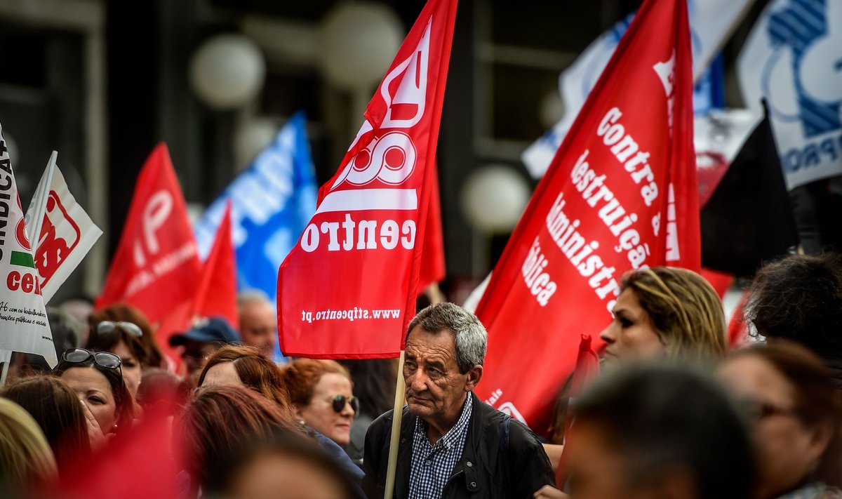 Eelmisel reedel tulid Portugali avaliku sektori töötajad tänavatele, et nõuda kõrgemat palka.